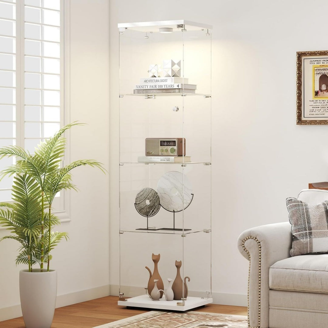 Grande vitrine gris clair