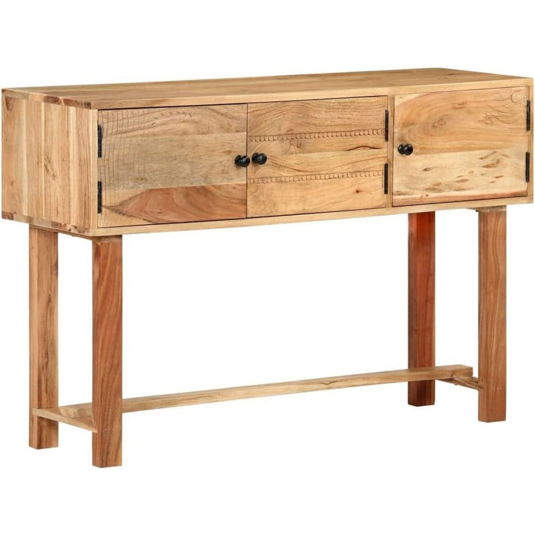 Buffet en bois marron 3 portes
