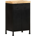 Credence esprit industriel, 2 portes noir