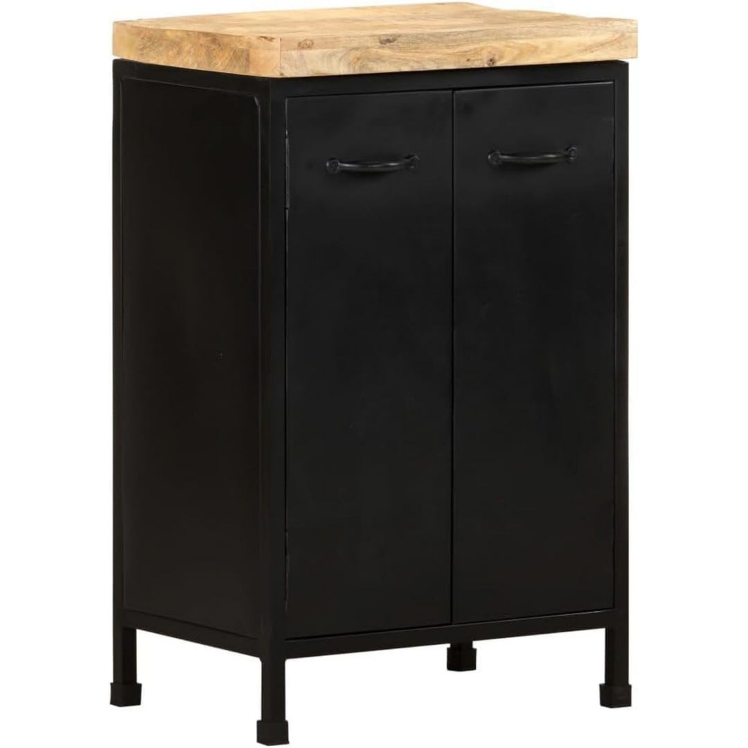 Credence esprit industriel, 2 portes noir