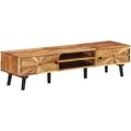 Meuble TV marron, structure robuste