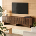 160 x 35 x 42.5 cm meuble TV marron avec 2 tiroirs