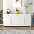 Buffet en MDF, gris clair, rustique