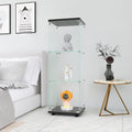 Armoire vitree gris clair, 1 porte 3 etageres pour cuisine