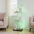 Vitrine en verre, gris clair, contemporain et rangement pratique