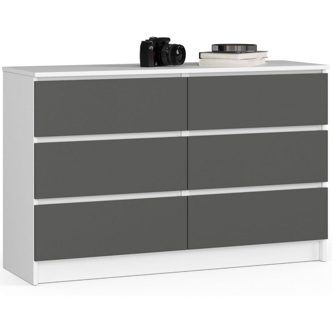 Chiffonnier Grise finition metal etagere ouverte