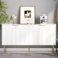 Buffet en acier gris 38 x 140 x 75 cm