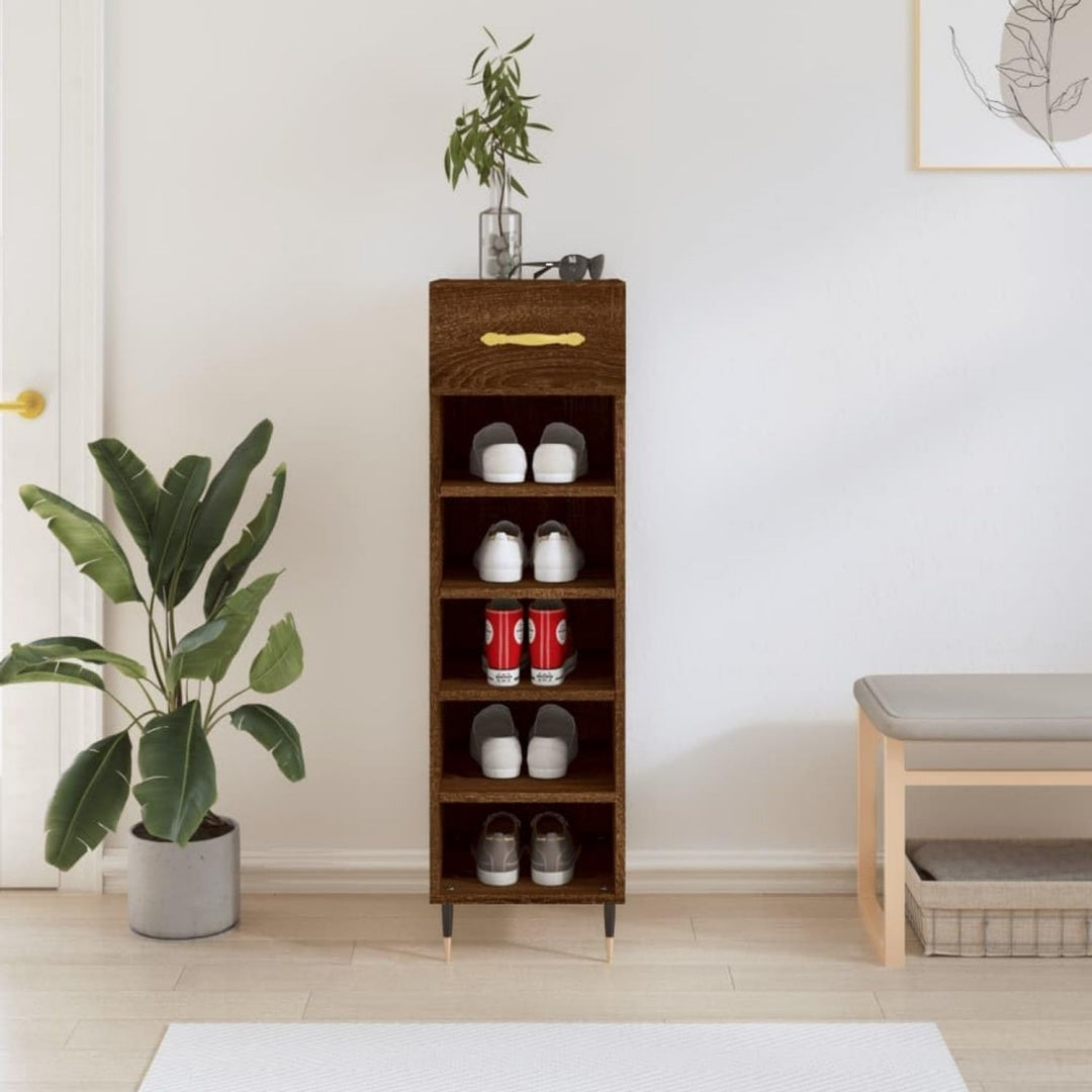 Meuble gris clair pratique et elegant 1 tiroir 30 x 35 x 105 cm