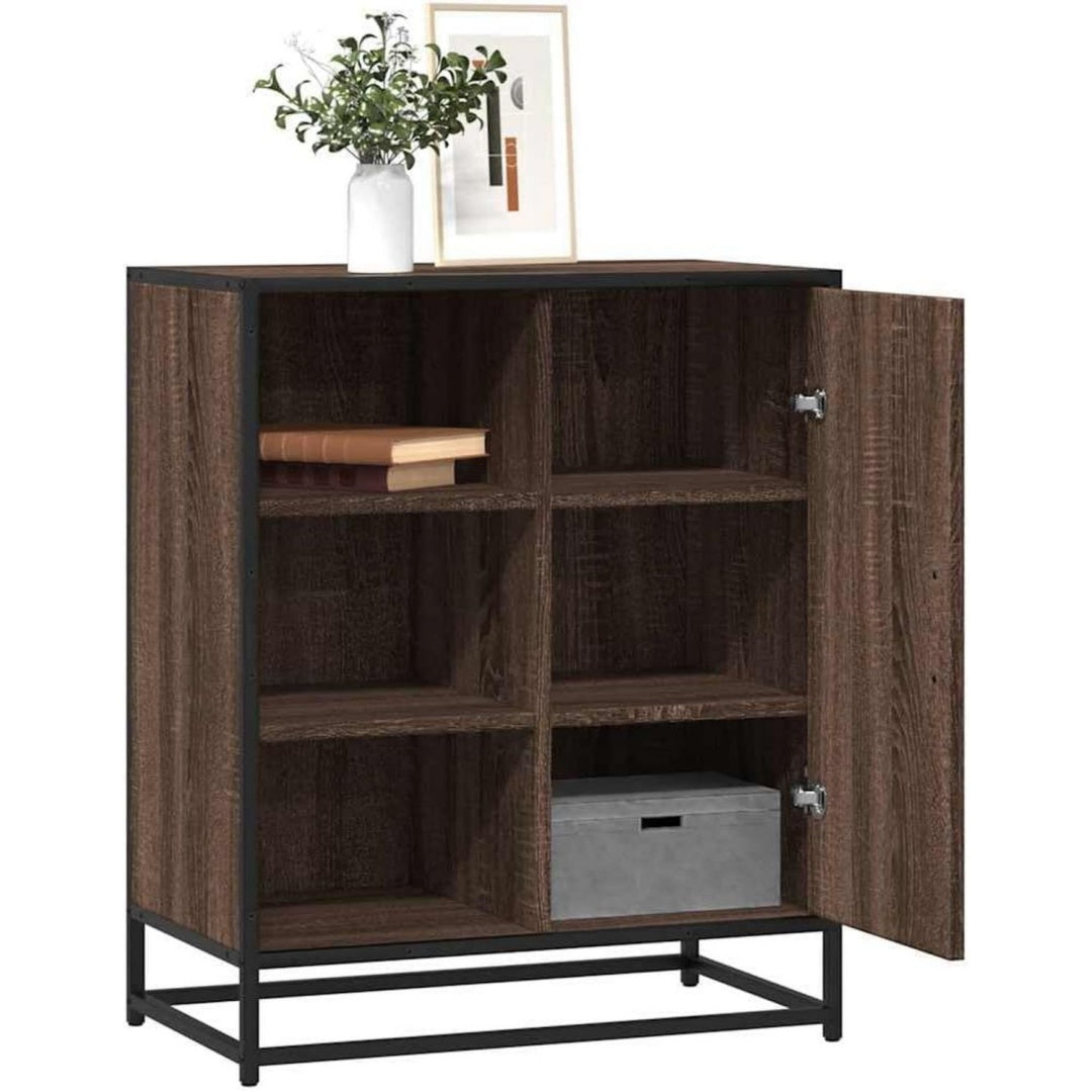 Joli buffet en chene et metal