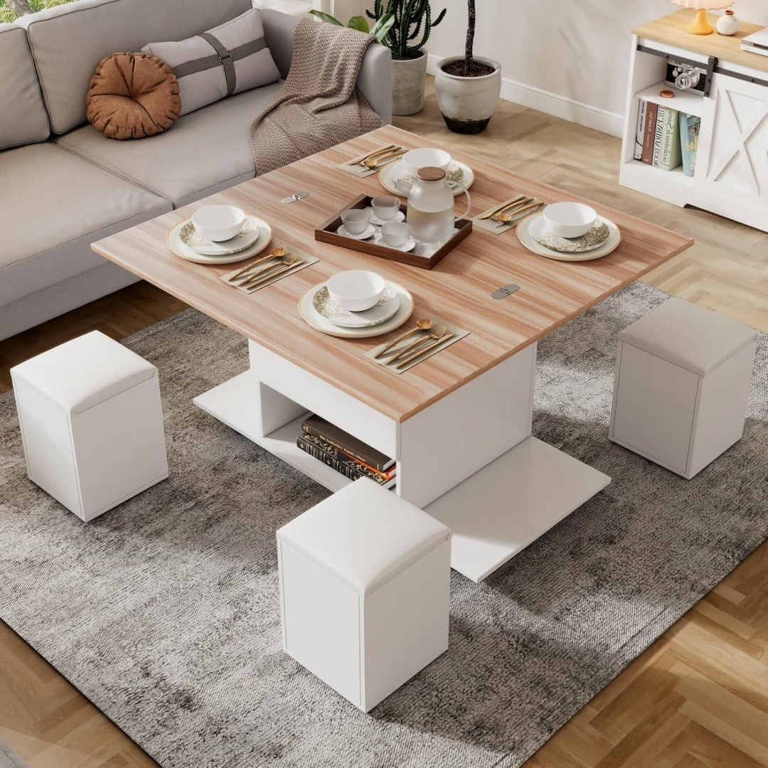 Table basse gris pour salon 100 x 50 x 48 cm