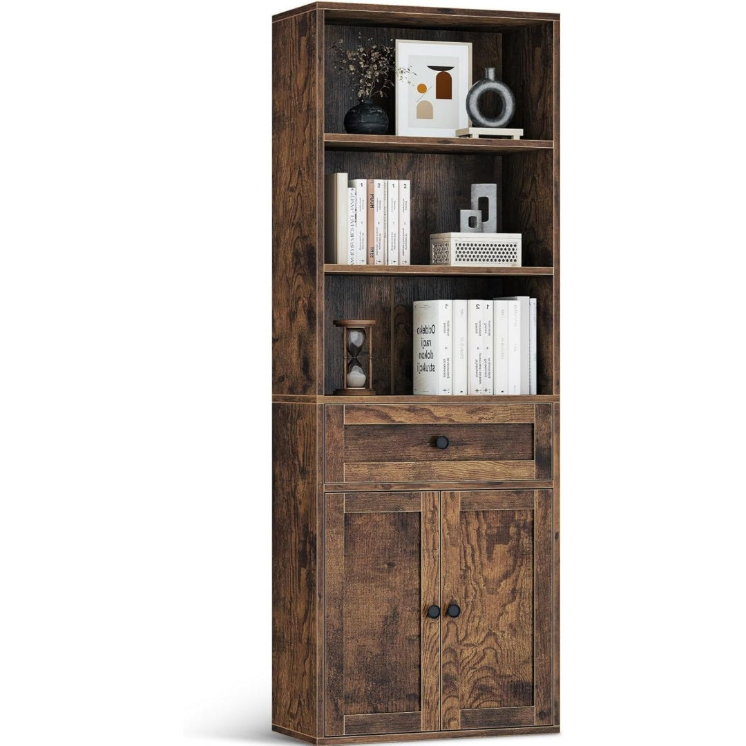 etagere avec 2 portes bordeaux structure metallique