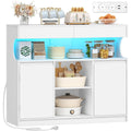 Credence design moderne gris clair 6 etageres, bois ingenierie durable