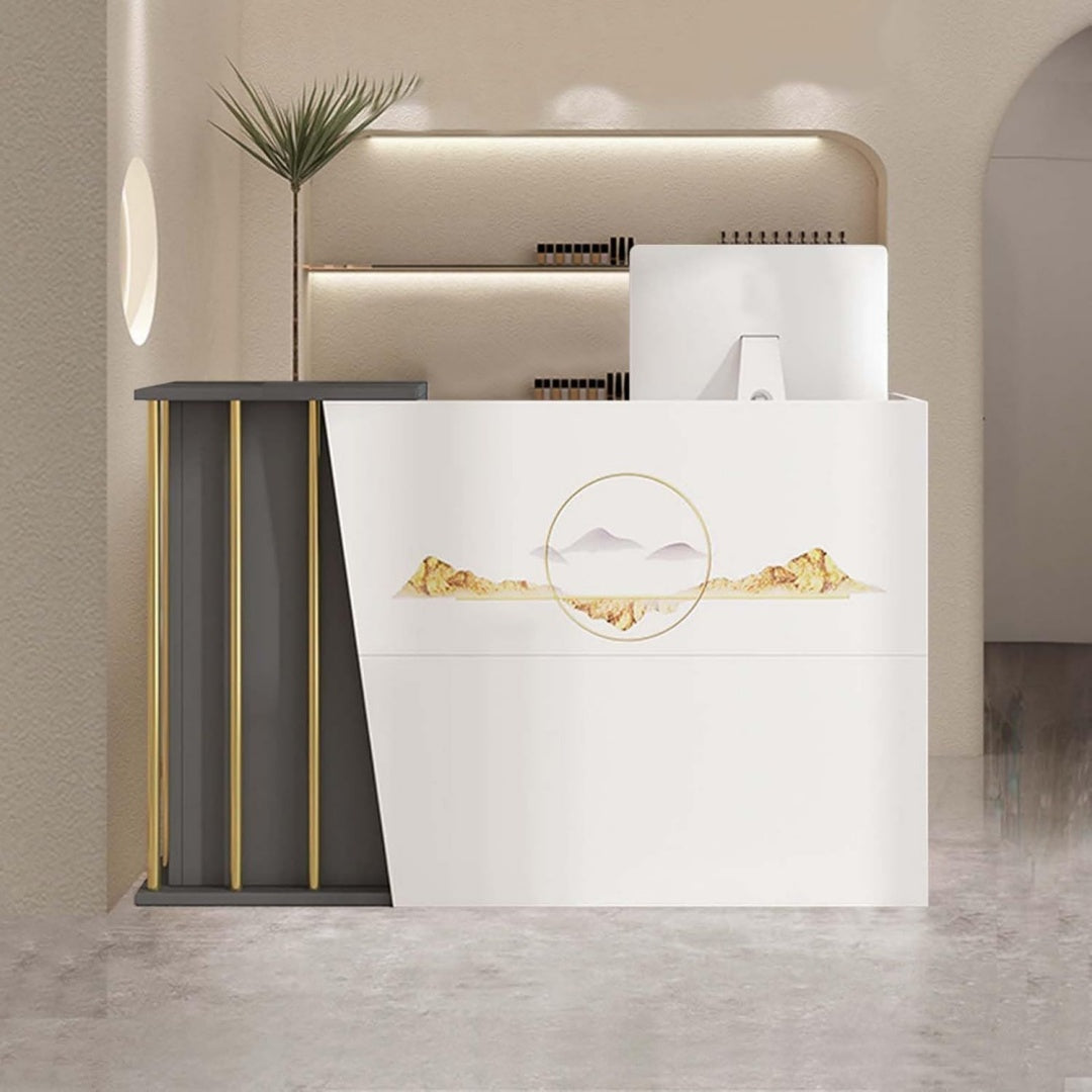 Contemporain meuble 90 cm de haut gris