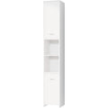 Meuble colonne, gris clair, contemporain (180 x 30 x 30 cm)