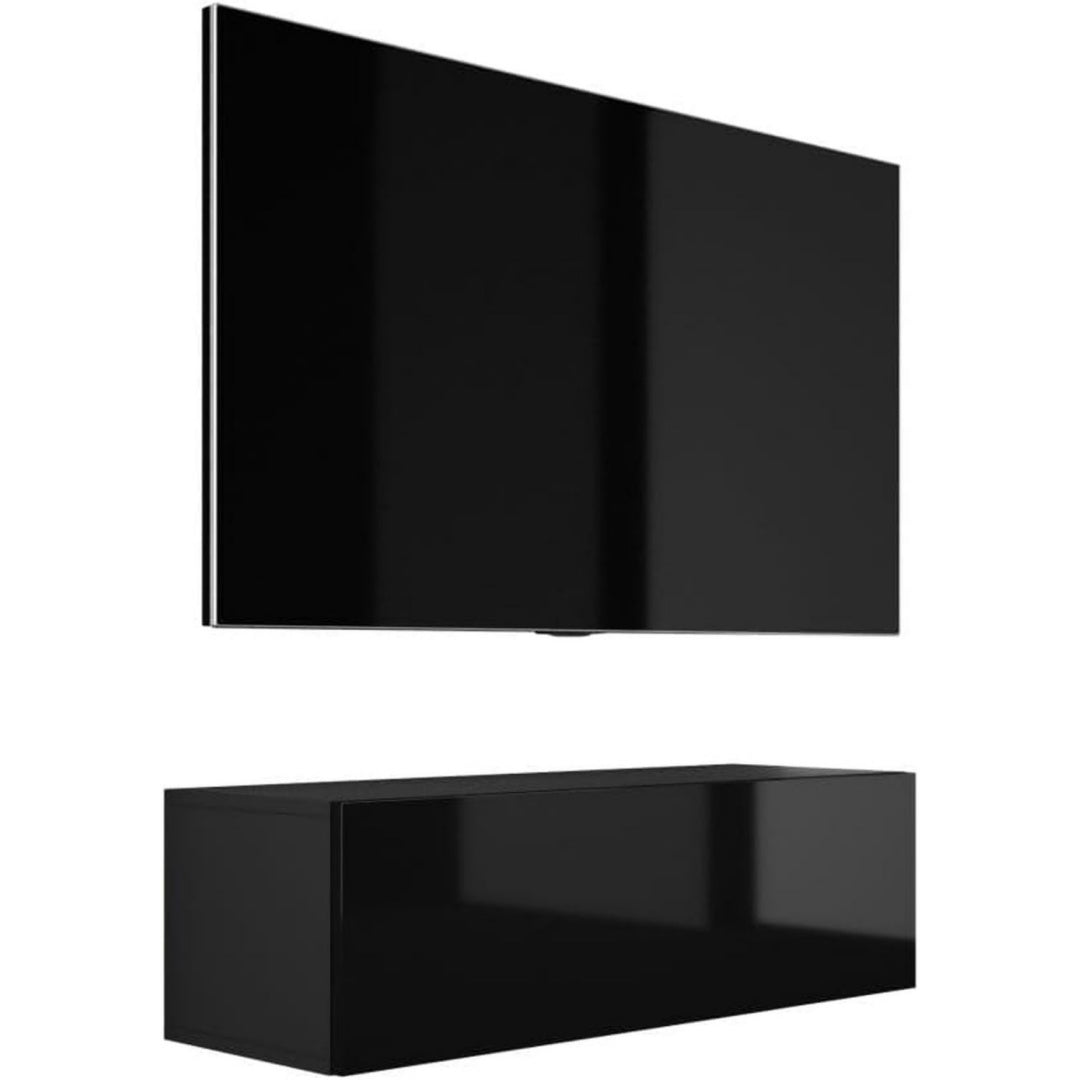 Meuble TV tendance contemporain noir