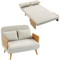 Divan gris clair en bois