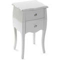 En MDF table de chevet gris clair avec 2 tiroirs