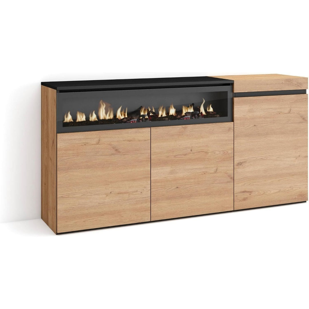 Design moderne buffet marron 150 x 75 x 35 cm