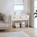 Table esprit rustique 3 tiroirs gris