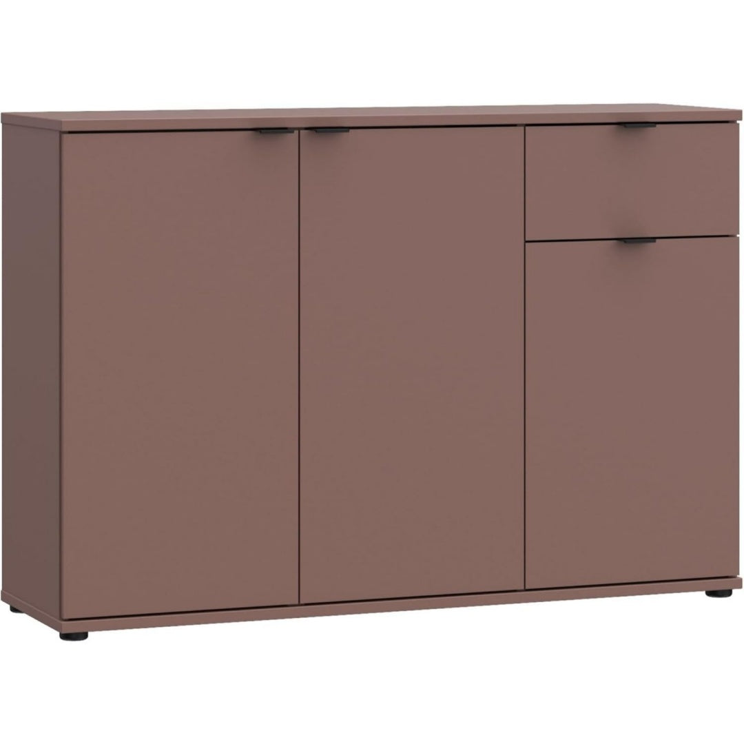 Commode marron en panneau de particules