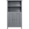 Gris meuble de rangement 2 portes allure contemporaine