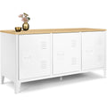 Sideboard gris clair, 3 portes 1 etagere