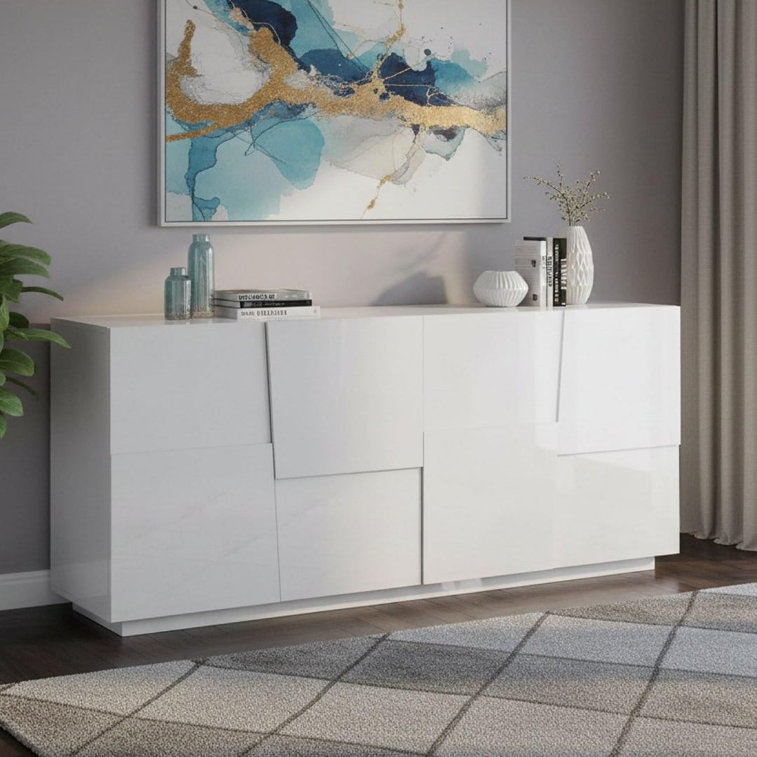 Dans chambre, meuble de rangement gris en bois trouve sa place