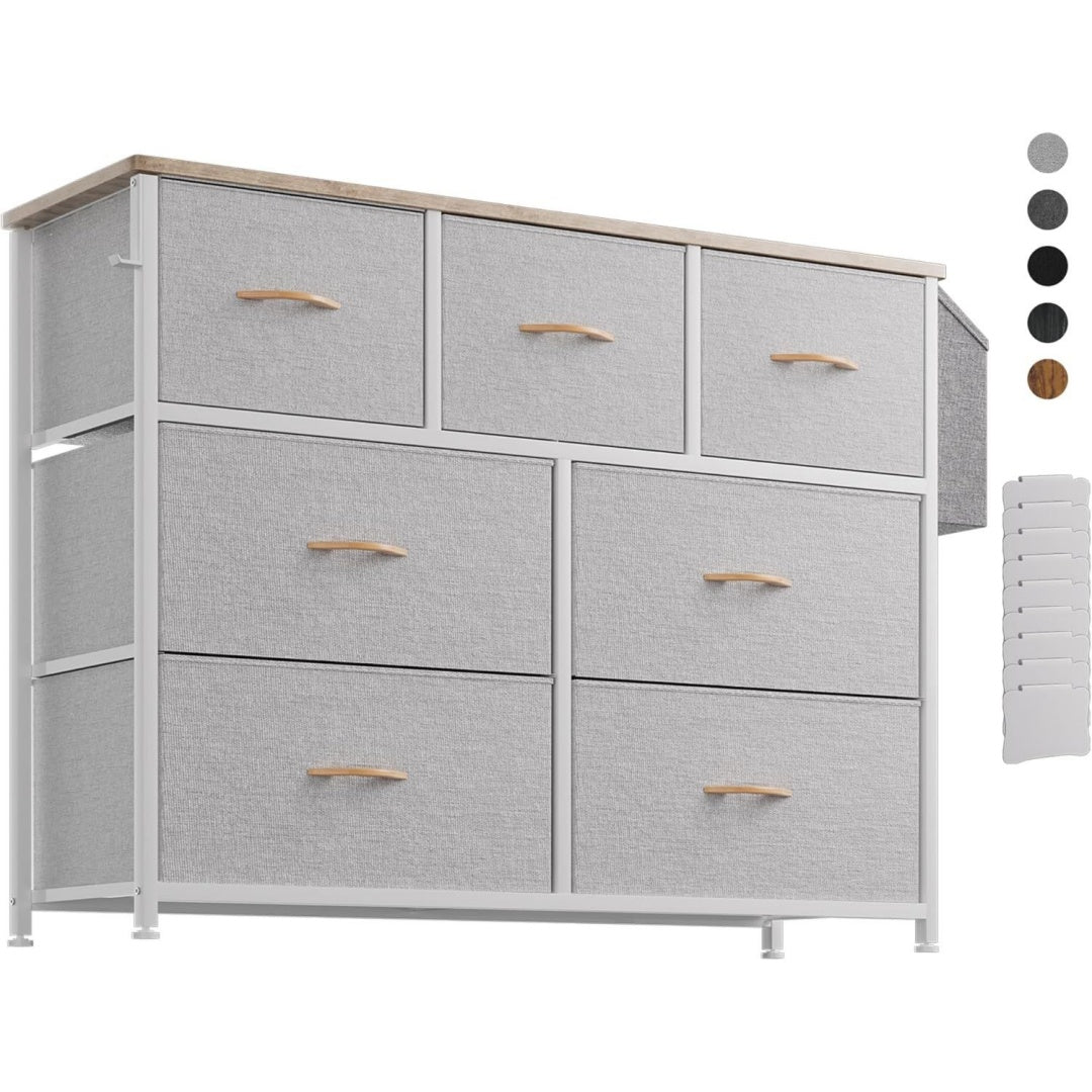 Fonctionnelle commode en acier gris pour interieur