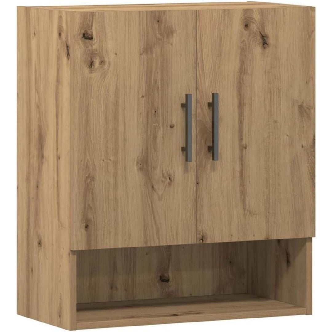etagere murale marron en bois d'ingenierie pour sejour