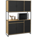 Buffet industriel en metal et verre pratique