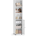 Meuble de rangement gris clair pratique 3 etageres