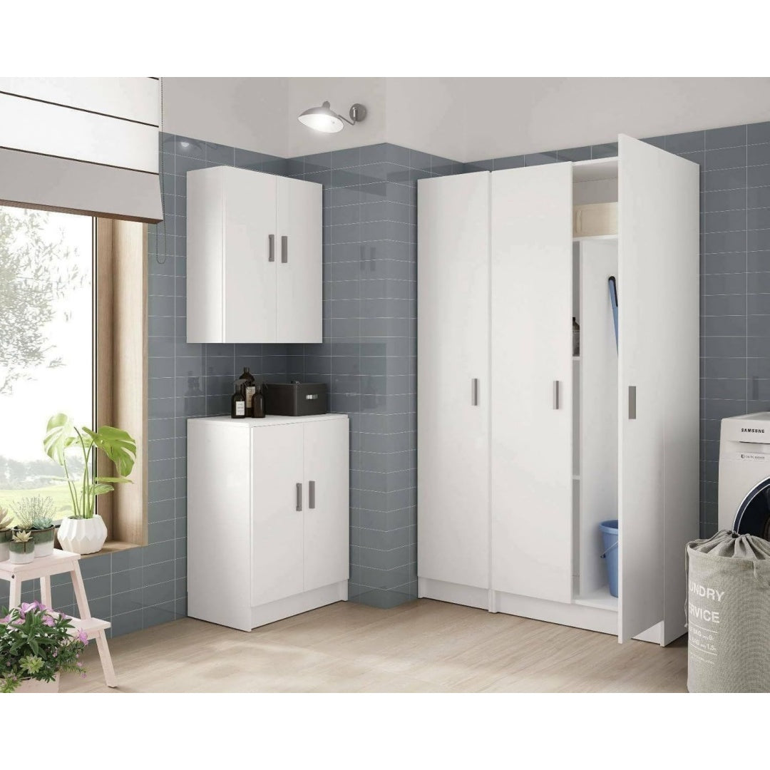 Meuble suspendu piece maitresse contemporain gris