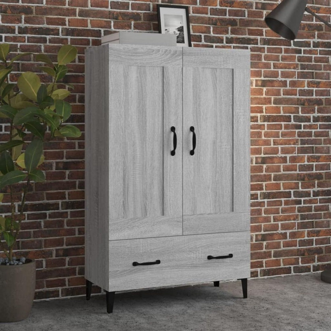 Grand buffet avec 2 compartiments et une fixation murale invisible