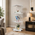 elegante armoire vitree beige style industriel en verre