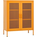 Buffet marron, rangement, 2 portes