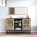 Credence gris clair 114 cm, ideal pour petit espace