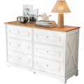 Enfilade gris clair, 6 tiroirs